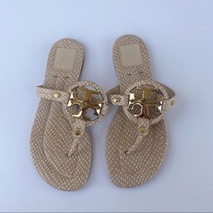 Tory Burch Snakeskin Miller Sandal